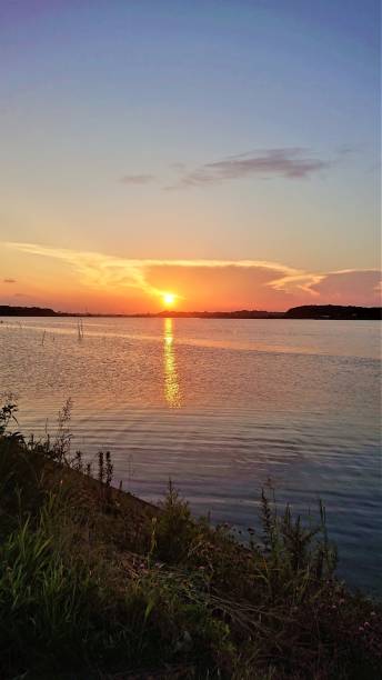 istock Japan. July. Sunset over Teganuma lake. 1339002779
