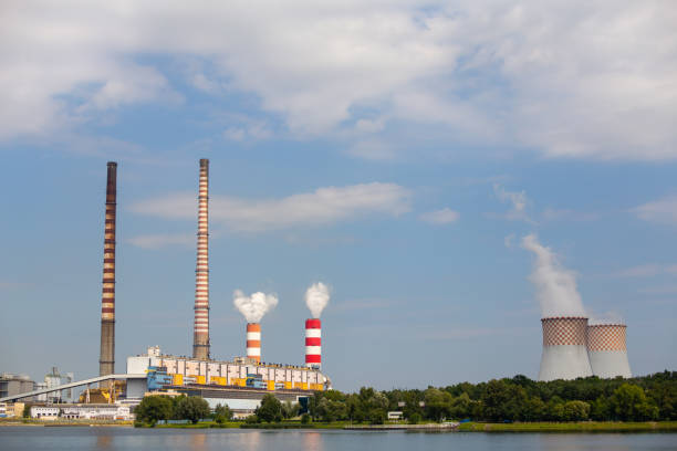 istock Distant view of the coal-fired power plant. 1339006754