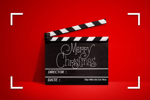 istock Merry Christmas, Handwriting on film slate. 1339006899