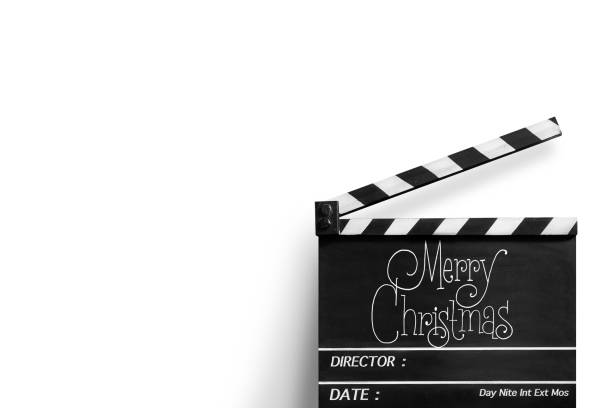 istock Merry Christmas, Handwriting on film slate. 1339006901