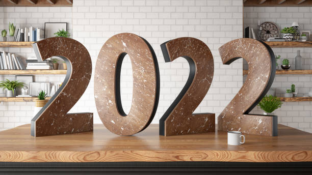 istock 2022 Wooden Sign on a Table 1339013018
