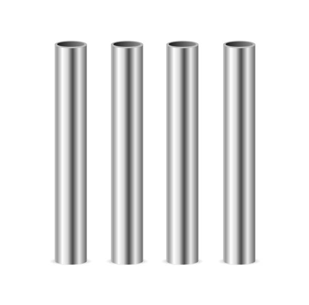 istock Realistic Detailed 3d Steel or Metal Pipes Set. Vector 1339014609