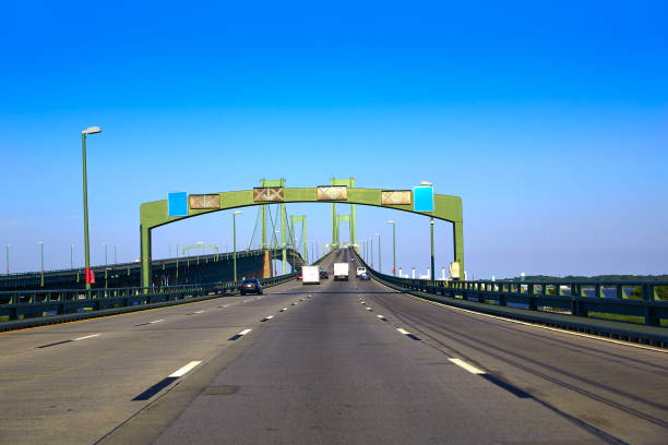 istock Delaware memorial bridge road in USA 1339017035