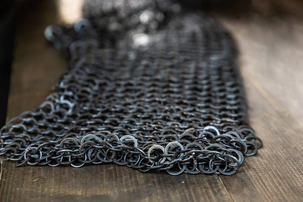 istock chain mail of rings traditional european warrior protection pattern selective focus 1339026241