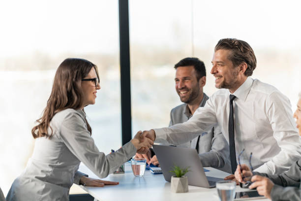 istock Hello and welcome to the job interview! 1339026613