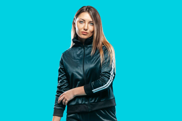 istock Young sportswoman working on studio shoot 1339030018