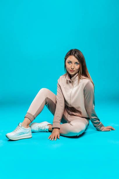 istock Beautiful sportswoman working on studio shoot 1339030026