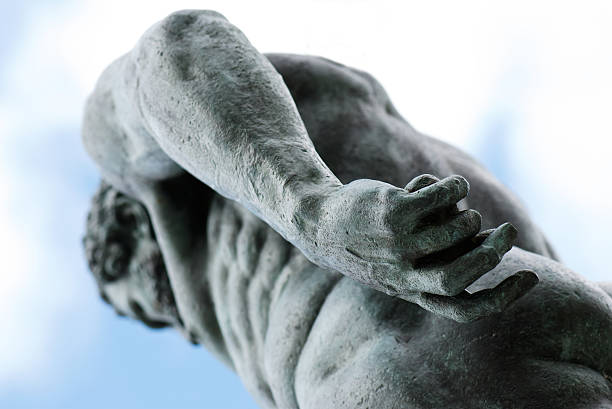 copy of an Italian bronze statue of Hercules, divine hero in Greek mythology and son of Zeus and Alcmene, from the second half of the 16th century in Grenoble; Grenoble, France
