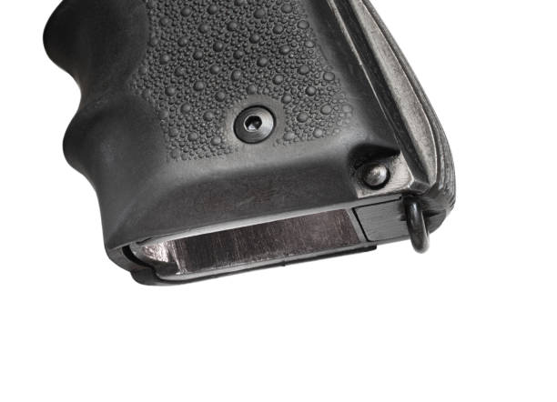 istock Empty magazine well on a semi-auto handgun 1339036851