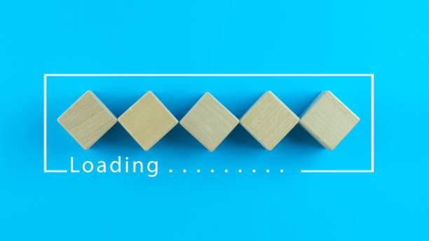 istock five Wooden blocks in loading bar Goal planning business concept. 1339036928