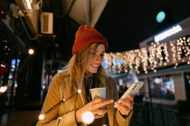 Walk through the town during the Christmas holidays