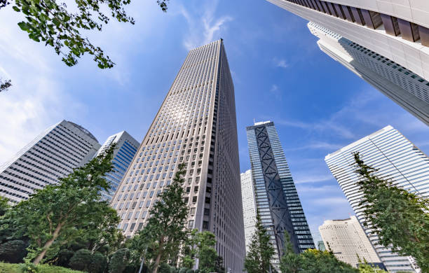 istock Tokyo buildings illuminated by the refreshing morning light 1339042900