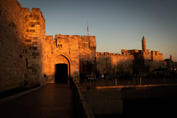 istock Golden Sunset at Jaffa Gate in Jerusalem 1339050165