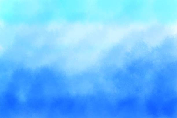 istock Paint Watercolor blue color Pale Grunge Gradient colorful on white background Abstract Paper soft surface texture Design template for presentation Creative Graphic, wall-paper, card, poster, brochure, banner, plate, paper art, craft 1339052850