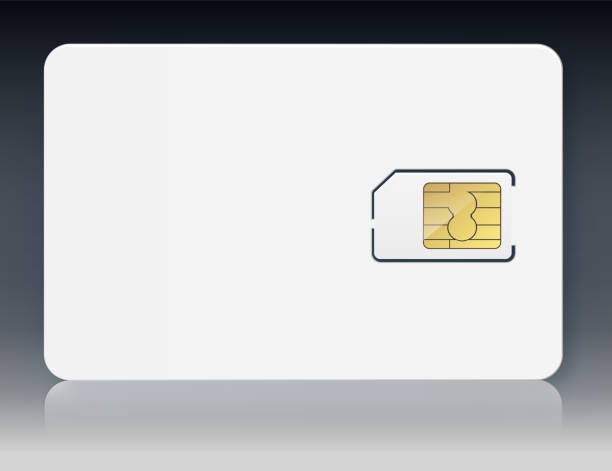 istock Sim card vector mobile phone icon chip. Simcard isolated 3d design gsm. Sim Card. Mobile telecommunications technology symbol. 1339057626