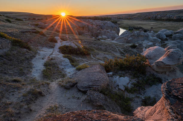 istock Sunrise at Writing on Stone in the Milk River Valley 1339058096