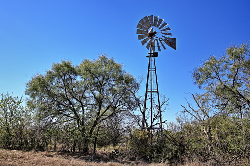 A windmill in Burnet County Texas