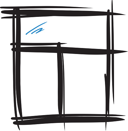 Window Pencil Drawing Hand Drawn Art Vector Graphic Stock Illustration ...