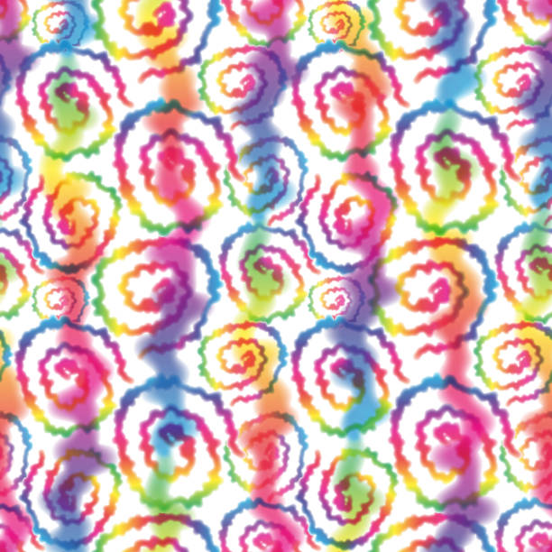 Hippie Tie Dye Rainbow LGBT Wave Seamless Pattern in Abstract Background Style. Colorful Shibori Psychedelic Texture with Waves and Swirl Hippie Tie Dye Rainbow LGBT Wave Seamless Pattern in Abstract Background Style. Colorful Shibori Psychedelic Texture with Waves and Swirl. 1970 pictures stock illustrations