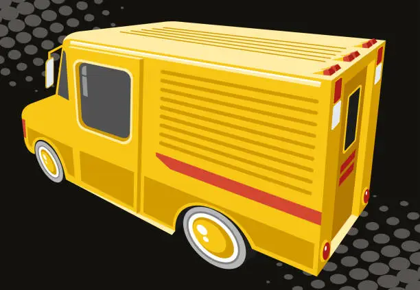 Vector illustration of Delivery truck