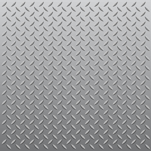 ilustraciones, imágenes clip art, dibujos animados e iconos de stock de textura metálica y fondo sin costuras, diseño vectorial y fondo aislado. - metal sheet metal pattern steel