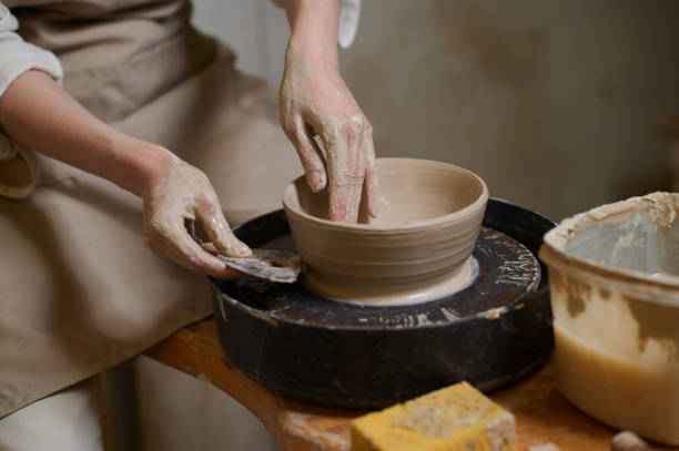 istock A picture of a potter working on a pottery wheel 1339078458