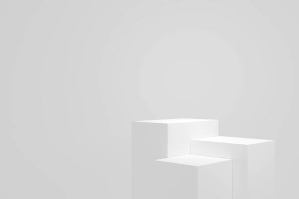 istock Product Stand in white room ,Studio Scene For Product ,minimal design,3D rendering 1339086129