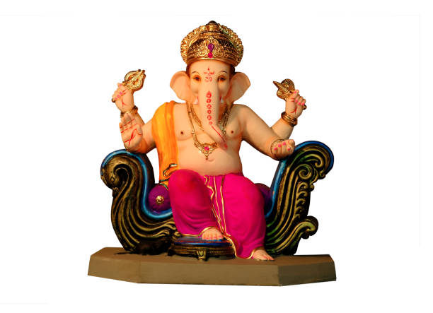 istock Lord Ganesha with white background 1339094443