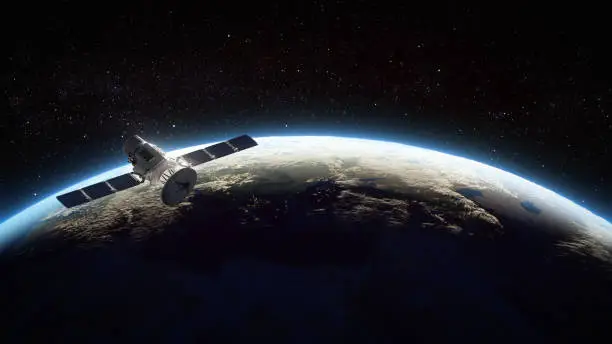 Photo of Satellite Orbiting The Earth