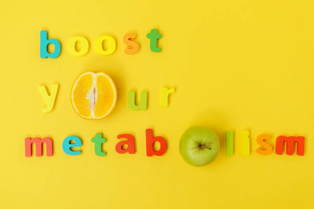 istock Boost your metabolism health concept. Top view yellow background 1339098757