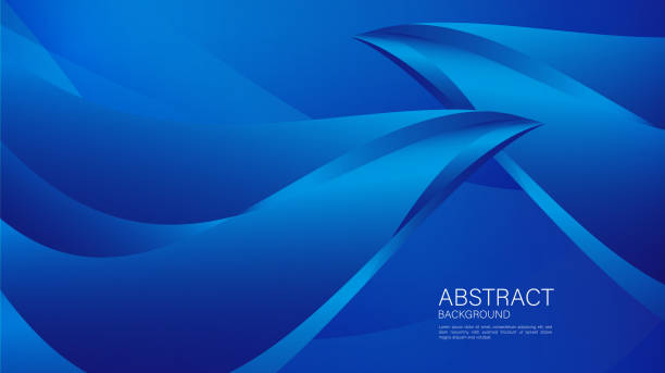 Blue Gradient abstract background, wave shape background vector, web background, Minimal Texture, cover design, flyer template, banner, book cover, geometric pattern gradients, wallpaper."n"n Blue Gradient abstract background, wave shape background vector, web background, Minimal Texture, cover design, flyer template, banner, book cover, geometric pattern gradients, wallpaper."n"n flyposting illustrations stock illustrations