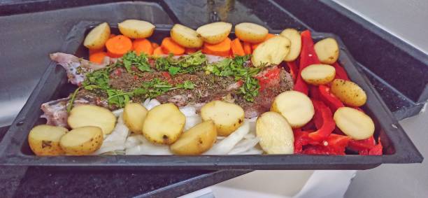 istock Hake on a mattress of vegetables 1339111884