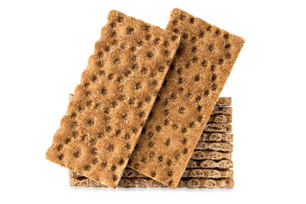 istock Rye crispbread isolated on white background. Diet food. 1339112099