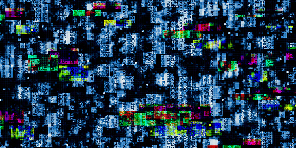 Computer Error Display Corrupt Binary Data Hacker Digital Binary Data ...