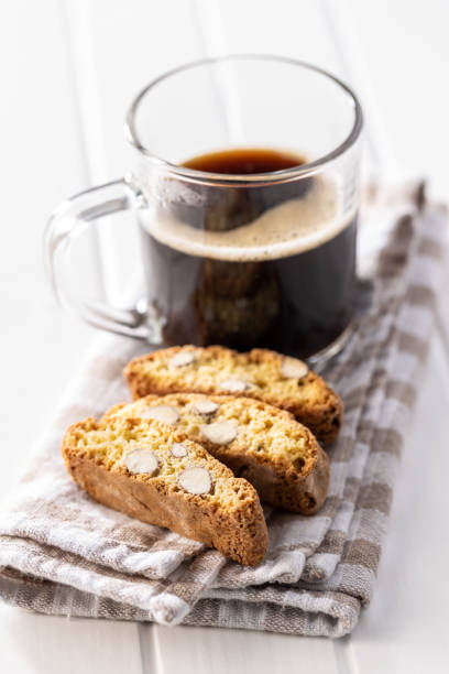 istock Italian cantuccini cookies. Sweet dried biscuits with almonds. 1339122178