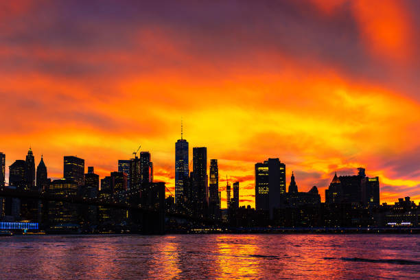 istock Brooklyn Bridge and Manhattan at sunset 1339135816
