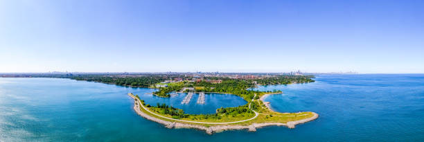 istock Aerial Colonel Samuel Smith Park and Toronto Cityview, Etobicoke, Canada 1339135927