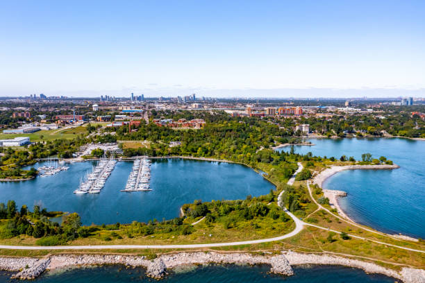 istock Aerial Colonel Samuel Smith Park and Toronto Cityview, Etobicoke, Canada 1339135985