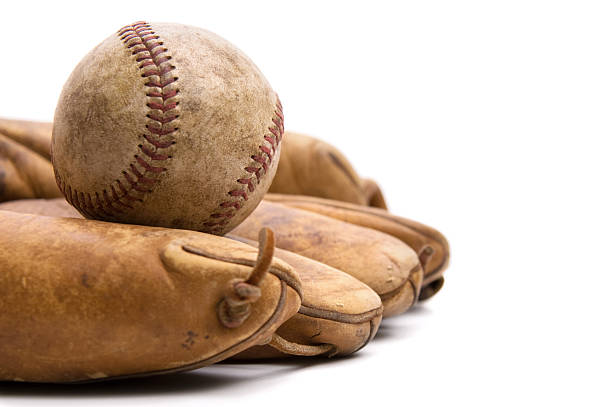istock Vintage Baseball and Glove 133914268