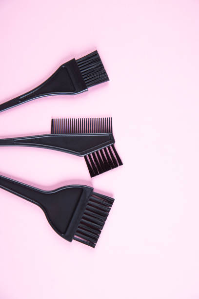 istock Black plastic brush for hair coloring 1339143266