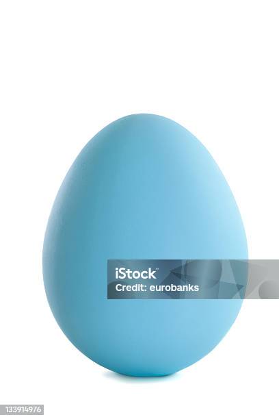 Blue Egg Stock Photo - Download Image Now - Easter Egg, Large, Art And Craft