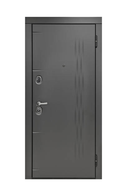 istock Metal door on white background 1339161428