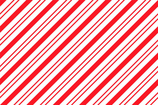 illustrazioni stock, clip art, cartoni animati e icone di tendenza di motivo a strisce di canna da zucchero. stampa natalizia senza soluzione di continuità. illustrazione vettoriale. - christmas pattern striped backgrounds