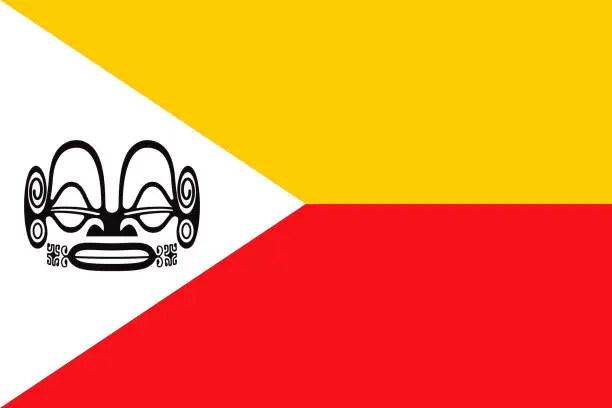 Vector illustration of Marquesas Islands Flag