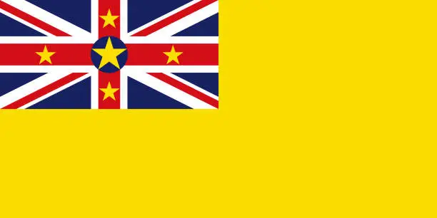 Vector illustration of Niue Flag