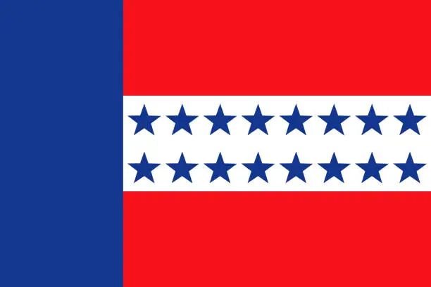 Vector illustration of Tuamotu Islands Flag