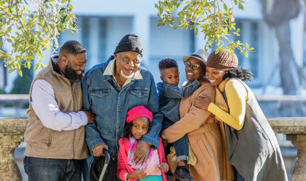 istock Three generation African-American family posing for photo 1339170621