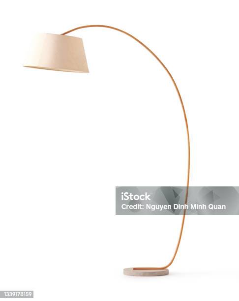 Floor Lamp Stock Photo - Download Image Now - Electric Lamp, Floor Lamp, Cut Out