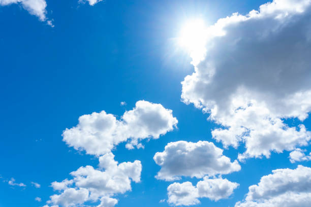 istock Beautiful blue sky with clouds in clear sunny weather 1339188878