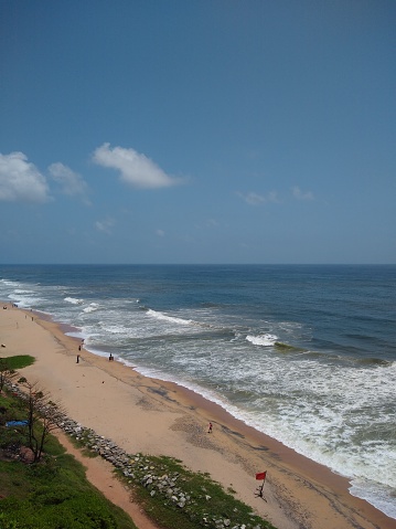 Varkala Papanasham Beach, Thiruvananthapuram, Kerala, seascape view